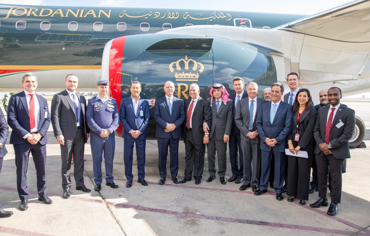 Under the patronage of HRH Prince Faisal Bin Al Hussein, two Embraer 195-E2 aircraft join the RJ fleet